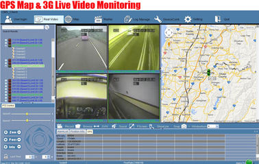 HDD 3G 차량 사진기 DVR 버스 여객 카운터 체계 4 사진기 디지털 방식으로 차 GPS 추적