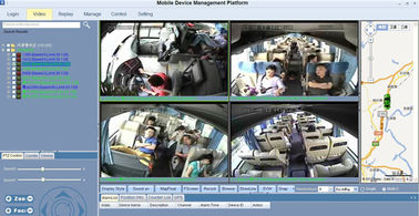HDD 트럭을 위한 7inch 감시자를 가진 이동할 수 있는 비행 기록 장치 CCTV DVR 장비 GPS 사진기