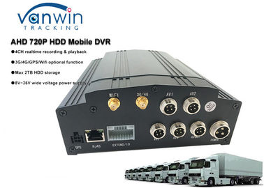 학교 버스/택시/트럭을 위한 LCD 스크린을 가진 HDD 4ch 잡종 MDVR 3G 4G GPS 와이파이 무료 소프트웨어 CMS