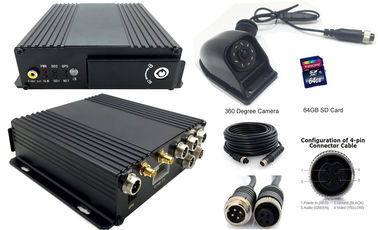 4CH 720P GPS 3G 4G 와이파이를 가진 소형 SD 카드 차량 이동할 수 있는 DVR