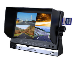 밴/트럭을 위한 대 산과 쿼드 이미지를 가진 7 인치 와이드 스크린 LCD 감시자 4ch DVR