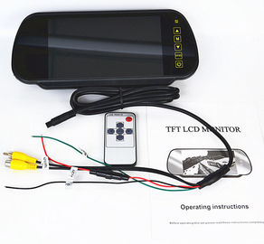 7 2개의 영상 입력을 가진 인치 바람막이 유리 차 뒷 전망 TFT LCD 감시자 거울 감시자
