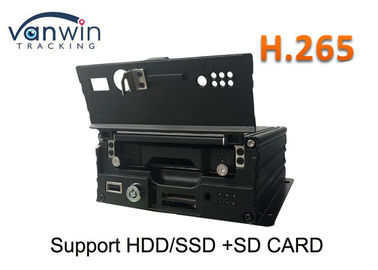 동의 탐지를 가진 감지기 H.265 HDD 4 채널 1080P RJ45 항구 HD 이동할 수 있는 DVR에 연료를 공급하십시오
