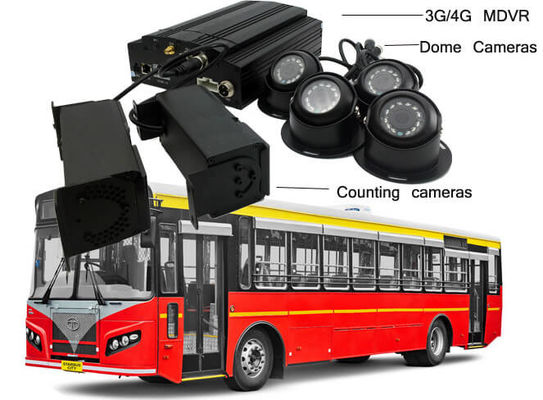 23대 일반인 버스를 위한 720P 4 CCTV 쌍안경 카메라 VPC 휴대 DVR