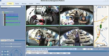 H.264는 CCTV 버스 쏜살같은 관리를 위한 SD 4 사진기 차 DVR 이중으로 합니다