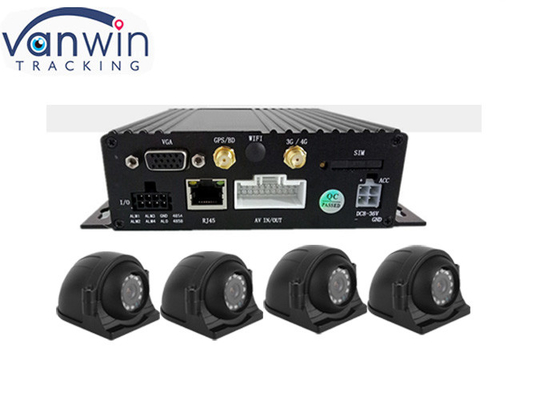 AHD 1080P 4G 듀얼 SD 카드 4ch GPS 모바일 CCTV DVR