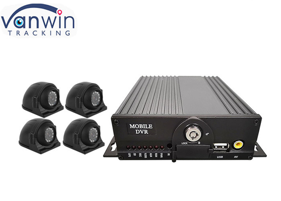 AHD 1080P 4G 듀얼 SD 카드 4ch GPS 모바일 CCTV DVR