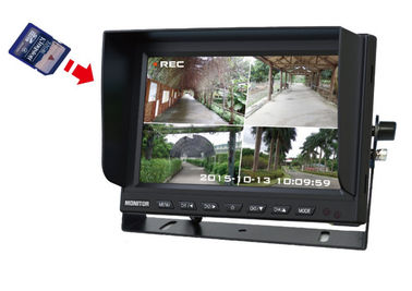 12-24V 4 쪼개지는 LCD 7 9 차양판, 32GB SD 카드를 가진 인치 디지털 방식으로 TFT 차 감시자
