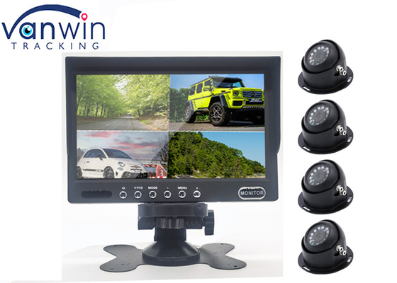 자동차는 트럭 RV에 대해 7 인치 4ch / 4 갈라진 리어뷰 카메라 LCD 디스플레이를 모니터합니다