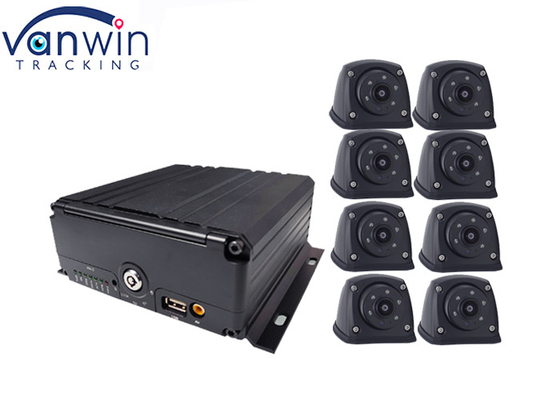 GPS 4G WIFI 알람 기능이 있는 8CH HDD SSD SD 카드 차량용 DVR