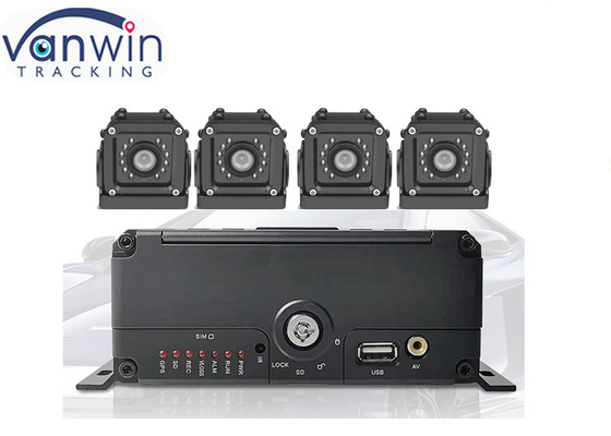 4 채널 HDD dvr 모바일 라이브 비디오 스트리밍 차량 모니터링 시스템