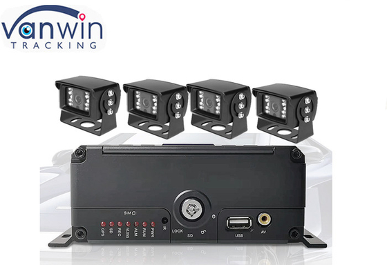 4 채널 HDD dvr 모바일 라이브 비디오 스트리밍 차량 모니터링 시스템