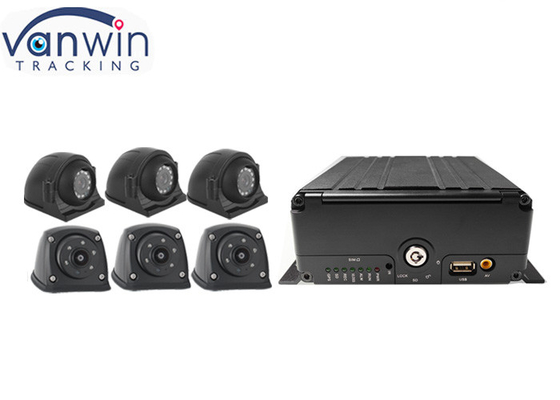 6ch 4G AHD 1080P 보안 카메라 시스템 HDD 모바일 DVR 차량 함장 관리