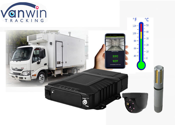 온도와 4가지 채널 HDD 모바일 NVR 시스템이 냉장고 트럭 관리에 대하여 모니터합니다