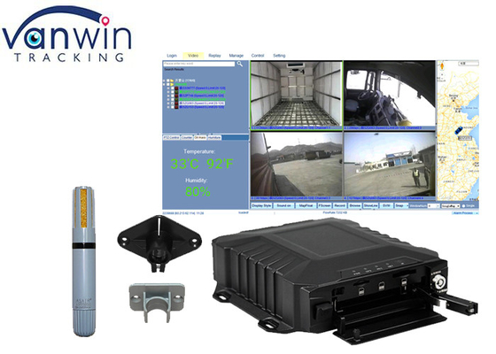 온도와 4가지 채널 HDD 모바일 NVR 시스템이 냉장고 트럭 관리에 대하여 모니터합니다