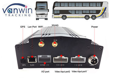 버스를 위한 8개의 수로 차 안전 dvr 기록병 붙박이 3G/4G/와이파이/G 감지기 DVR 체계