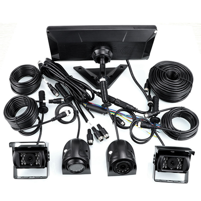 AI 자동차 DVR 시스템 BSD 알람 360° 4CH 10.36 인치 모니터