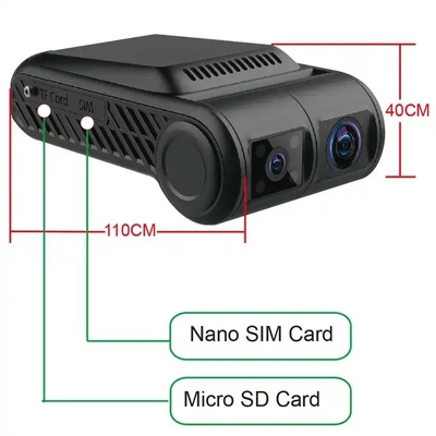 4ch 4G WIFI 대시 카메라 비디오 GPS 모바일 DVR