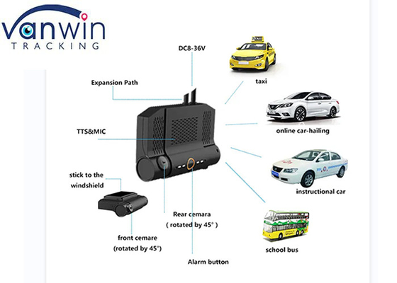4g 와이파이 1080p TF 카드 카메라와 GPS 차량용 2ch ahd mdvr 카메라 1080p