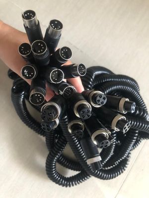 사용자 정의 DVR 액세서리 M12 4pin 여성 / 남성 RCA / BNC DC 커넥터 / 어댑터 케이블