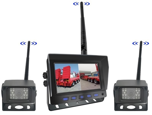 AHD 디지털 무선 자동차 후퇴 백업 카메라 키트 포크리프트 트럭 밴 무선 카메라 모니터 시스템