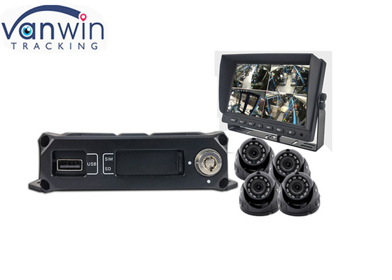 720p AHD 1080P 4G GPS 4CH 트럭 버스용 모바일 DVR 시스템