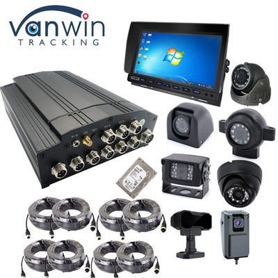 4G 5G 1080P 8 채널 무료 클라이언트 소프트웨어와 함께 학교 버스용 모바일 DVR 카메라 시스템