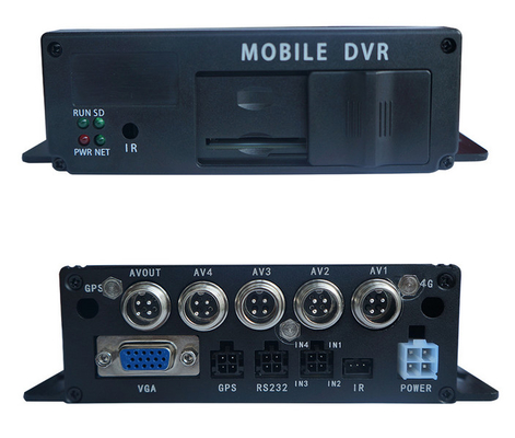 무료 소프트웨어 FHD 4CH SD 카드 재충전 배터리 및 슈퍼 콘덴서와 함께 모바일 DVR