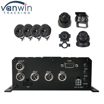 HD 1080P H.264 4채널 모바일 DVR GPS WIFI 차량 버스 자동차 레코더
