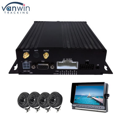 GPS 1080P HD 4CH 모바일 DVR SD 카드 Samrt WIFI 버스 차량 디지털 비디오 레코더