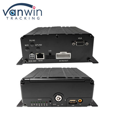 4G 6 채널 H. 265 차량 보안 카메라용 자동차 모바일 DVR