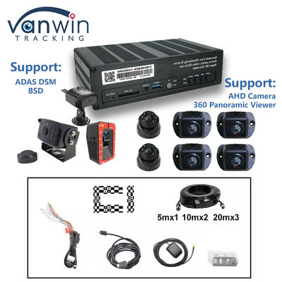 8 CH 4G 360 파노라마 뷰 MDVR AI ADAS DSM BSD 파노라마 뷰 자동차 차량 DVR 카메라 시스템