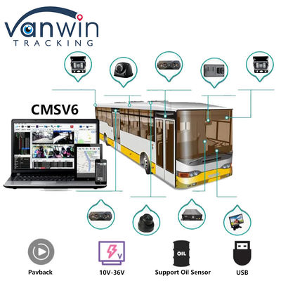 4CH 듀얼 SD 카드 GPS MDVR 카메라 4G 와이파이 모바일 DVR 학교 버스 보안 시스템