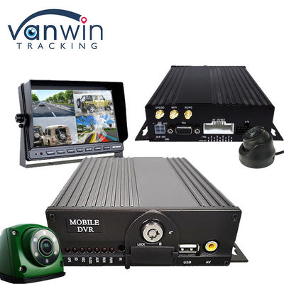 4CH 듀얼 SD 카드 GPS MDVR 카메라 4G 와이파이 모바일 DVR 학교 버스 보안 시스템
