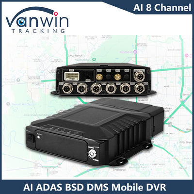 H.265 8CH HDD 모바일 DVR 고급 운전 DSM ADAS BSD AI 보행자 센서 모니터링 시스템