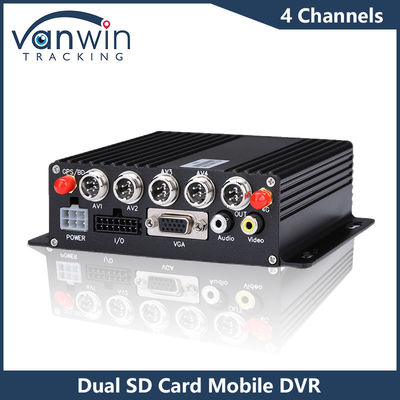 4CH HD 자동차 카메라 듀얼 SD 카드 모바일 DVR 4G GPS 1080P MDVR H.265 비디오 레코더
