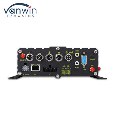 ADAS DMS BSD AI 차량 함대 카메라 자동차 8CH 와이파이 GPS 4G 라이브 뷰 모바일 DVR 자동차