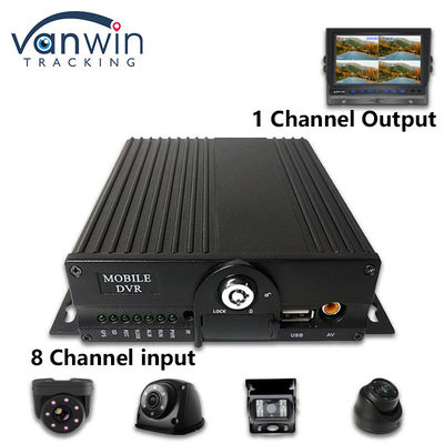 8CH AHD 듀얼 SD 카드 모바일 DVR 시스템 4G 와이파이 GPS MDVR 라이브 뷰
