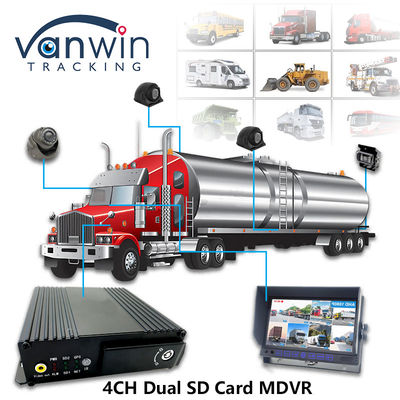 MAX 512GB 듀얼 SD 카드 저장장치 4CH 모바일 DVR 4G GPS 1080P 풀 HD SD 카드 Mdvr