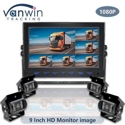 9인치 AHD 1080P MDVR 모니터 8채널 풀 HD 스플릿 디스플레이 모니터 차량용