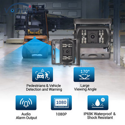 IP69 AHD 170° 광각 자동차 카메라 차량 보안 CCTV 카메라 모바일 비디오 솔루션