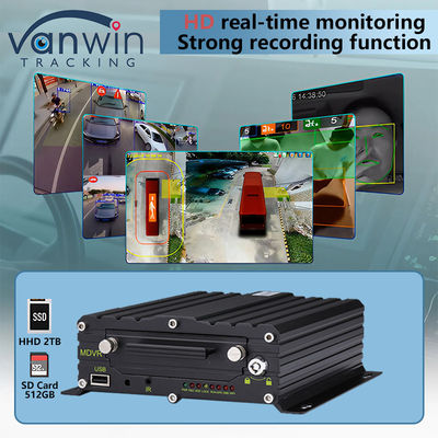 8CH AI BSD ADAS DMS MDVR 시스템 HD 1080P HDD 모바일 DVR 4G GPS 와이파이 기능