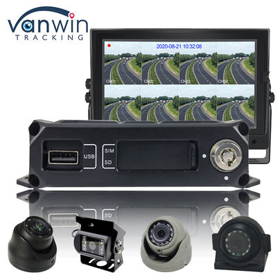 H.264 4CH HD 1080P 모바일 DVR 4G GPS WIFI SD 카드 MINI MDVR 자동차 비디오 모니터링