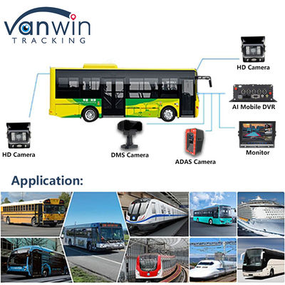 4CH 5G CMSV6 시스템 AI 모바일 DVR GPS ADAS BSD DMS H.265 MDVR 자동차 CCTV 모니터
