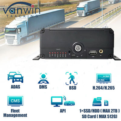 4CH 1080P AI 기능 모바일 DVR ADAS DMS 키트 DVR 4G GPS SD HDD MDVR 시스템 차량