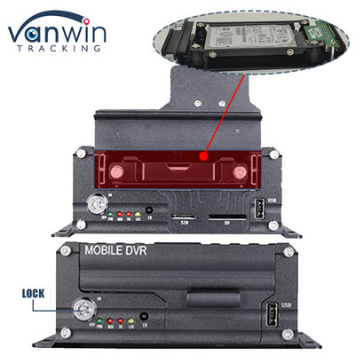 H.265 4CH 1080P HDD 모바일 DVR 차량 CCTV 비디오 레코더 키트 카메라 시스템 MDVR