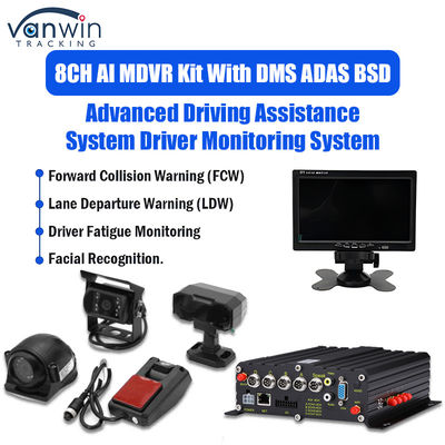8CH 1080p 4G AI 모바일 DVR ADAS DMS BSD 카메라 시스템 GPS 모바일 DVR 트럭