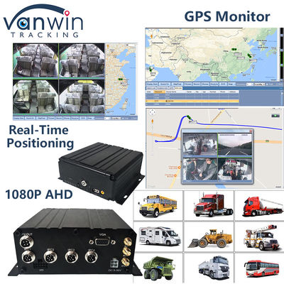 H.265 4CH 풀 HD 모바일 DVR 라이브 스트리밍 블랙박스 레코더 4G 와이파이 GPS 차량 CCTV