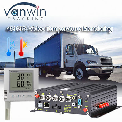 냉장고 트럭 온도 모니터링 시스템 4G 차량 GPS MDVR 모두 하나의 솔루션