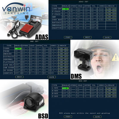 8CH AI 모바일 DVR ADAS DMS BSD 기능 MDVR 고급 차량 보안 솔루션